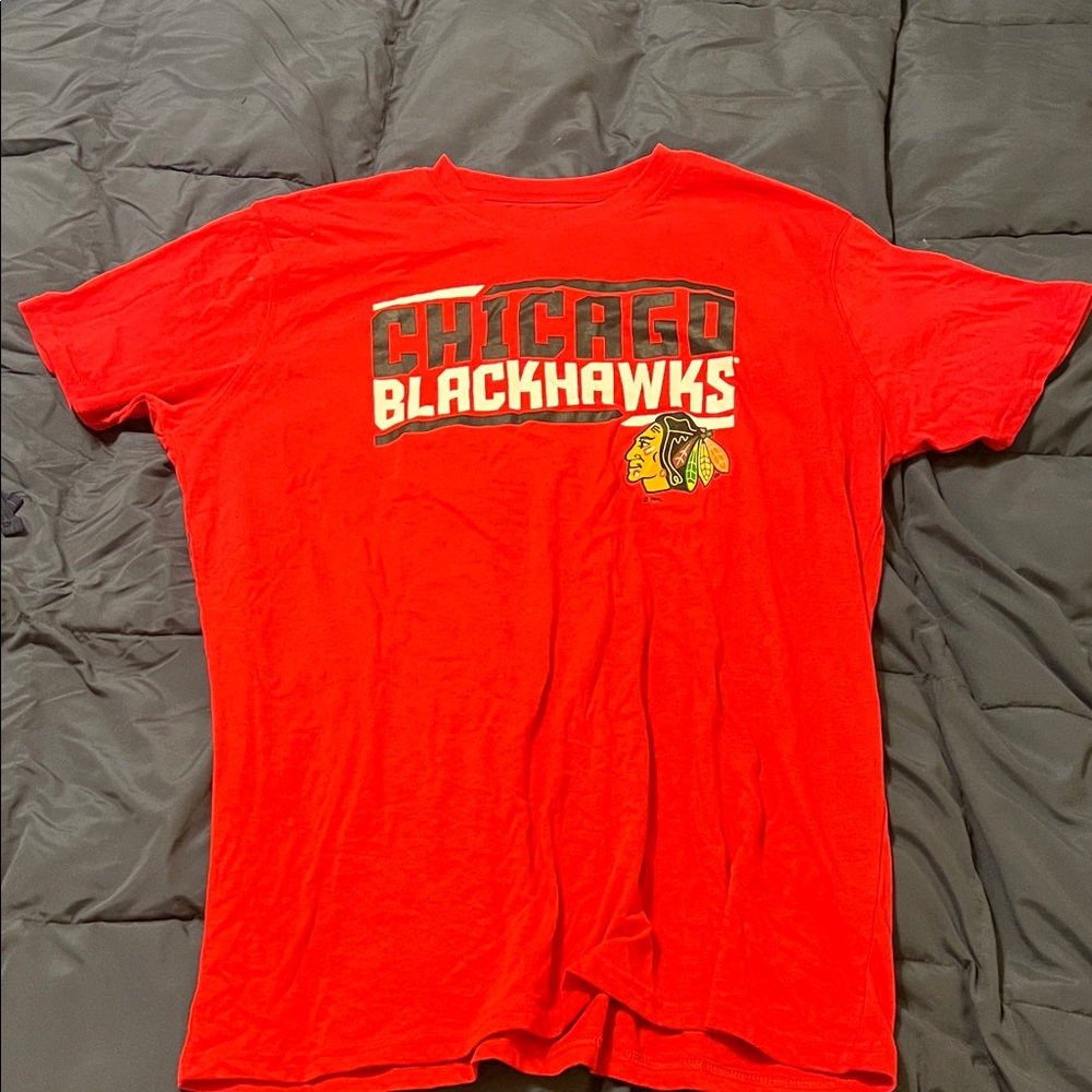 NHL Chicago Blackhawks Red Short Sleeve Tee